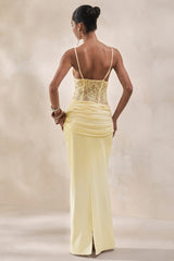 Varela | Lemon Lace V-Neck Bodysuit