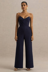 Dainty | Navy Sweetheart Jumpsuit