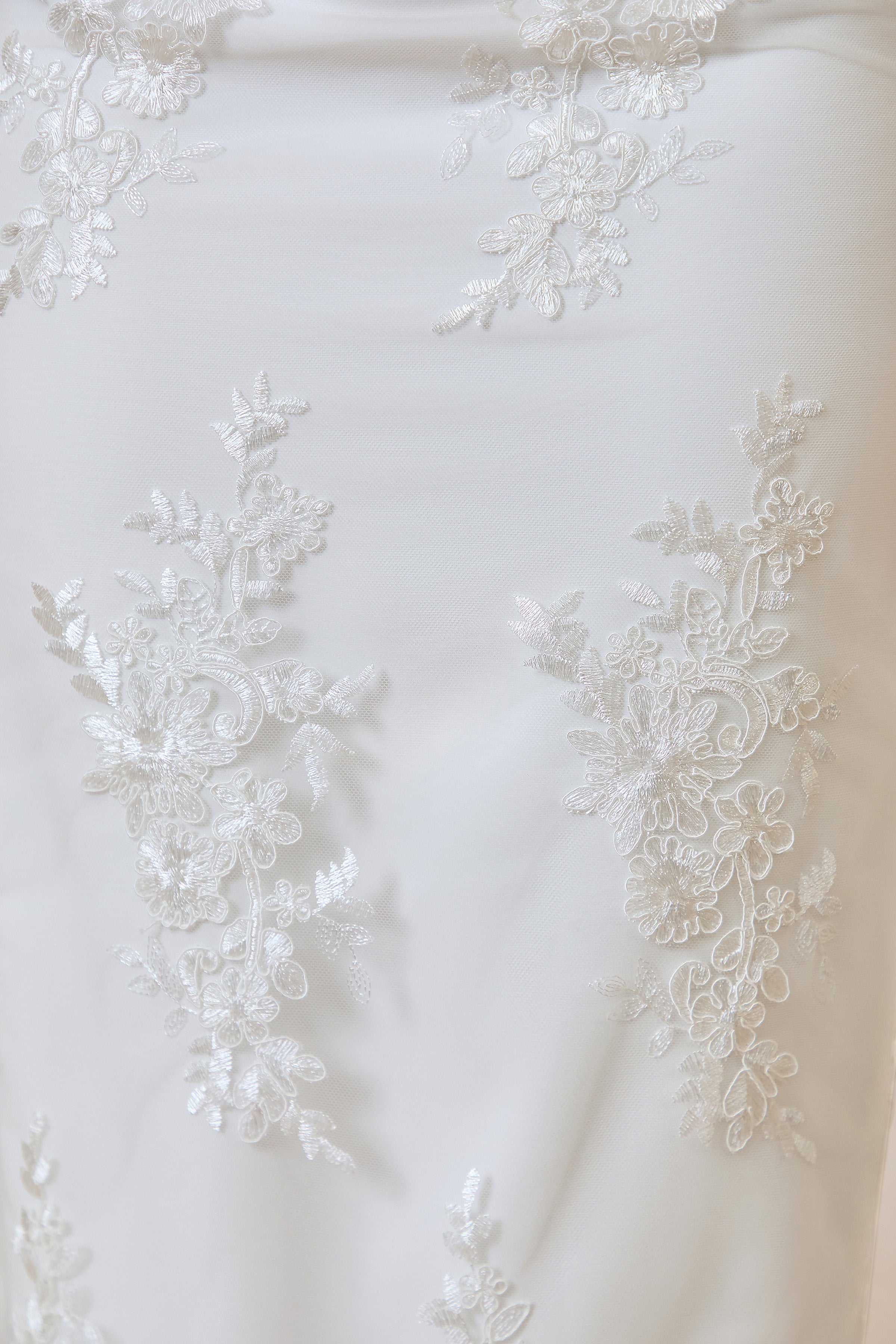 Revia | White Lace Maxi Skirt