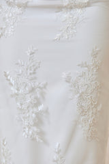 Revia | White Lace Maxi Skirt