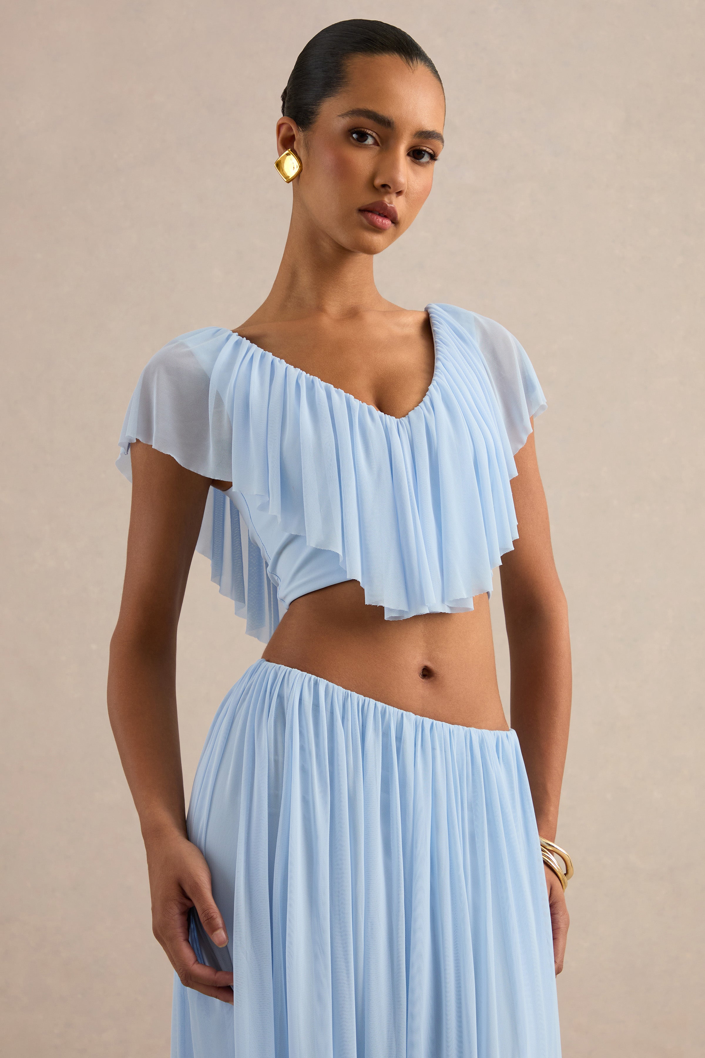 Kiandra | Light Blue V-Neck Top