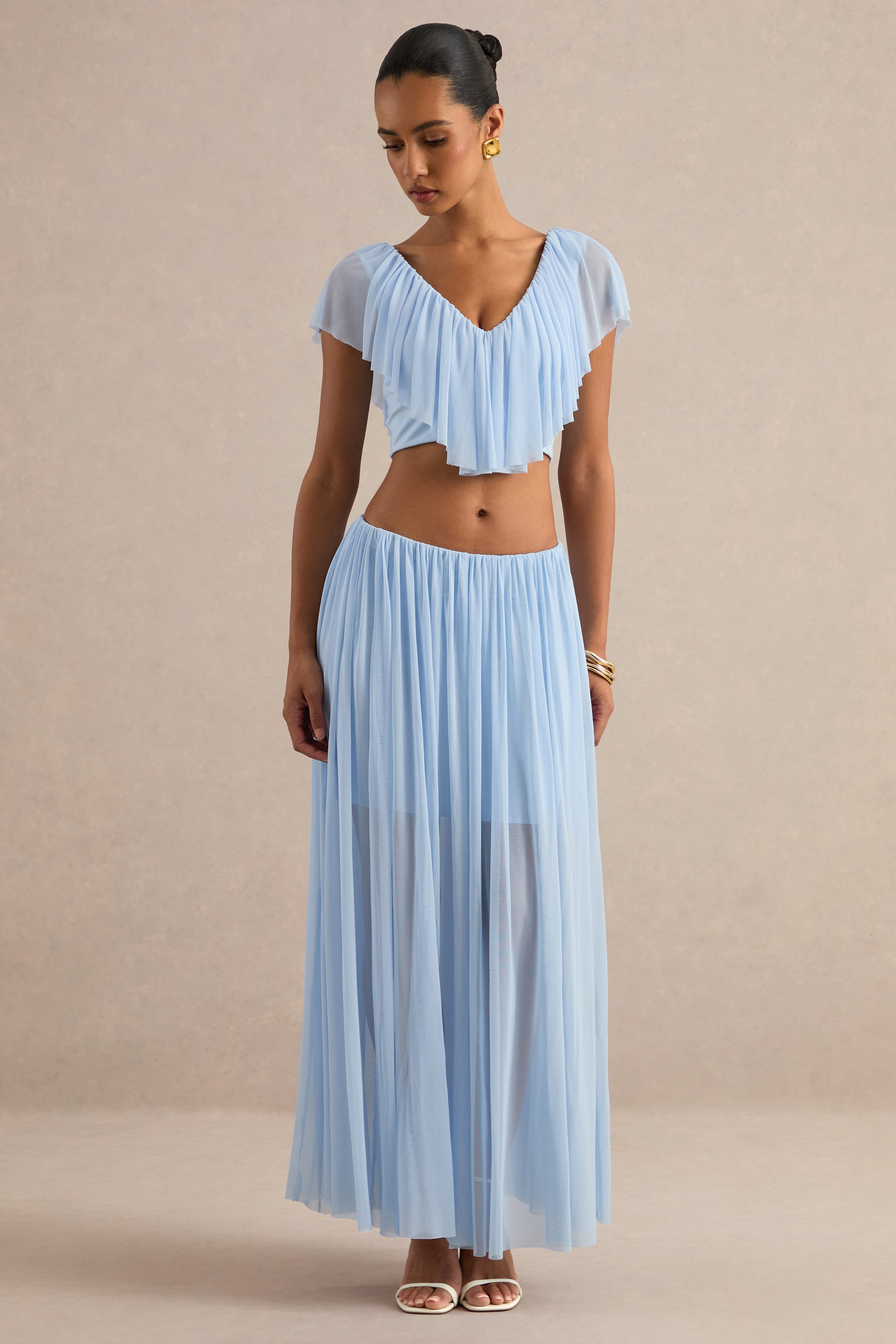 Kiandra | Light Blue Maxi Skirt