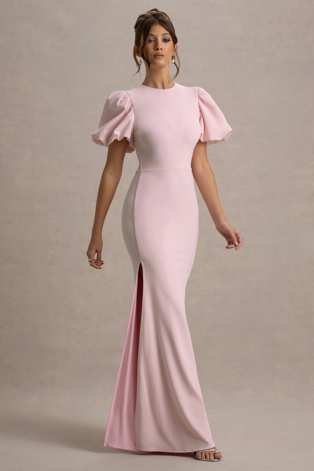 Love Letters | Pink Puff-Sleeve Maxi Dress